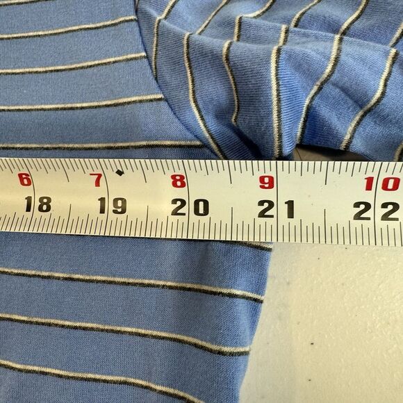 Polo Golf Ralph Lauren Polo Shirt Mens S Blue Striped Short Sleeve Pima Cotton - Picture 8 of 9